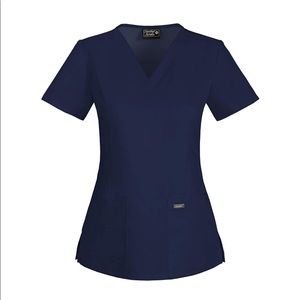 Sanibel Navy Scrub Top